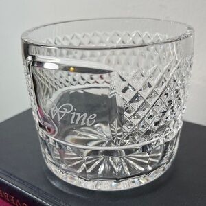 Tipperary Crystal Discontinued Cut Crystal Irish Wine Bottle Holder Ireland